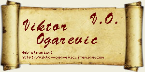 Viktor Ogarević vizit kartica